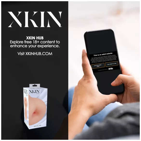 XKIN - realistico masturbatore anale in silicone - M (color carne)
