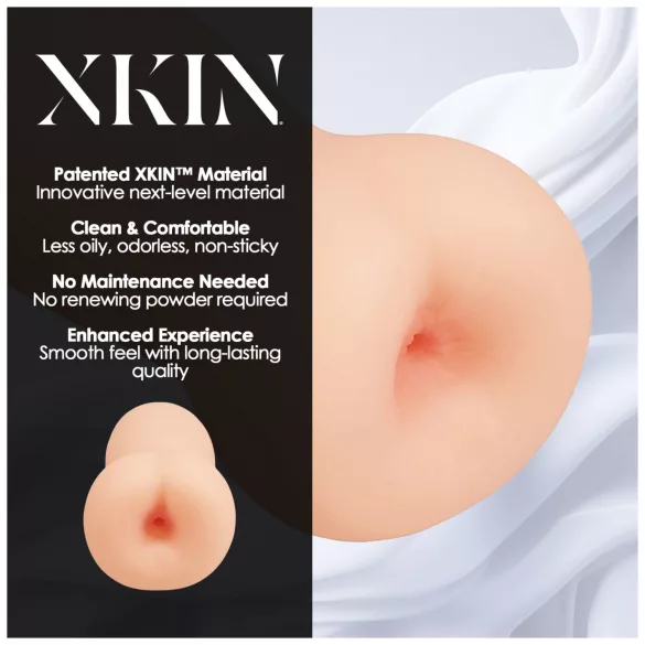 XKIN - realistico masturbatore anale in silicone - M (color carne)