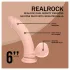 RealRock - vibratore realistico a doppia densità (color carne) - 15 cm