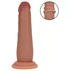   RealRock - dildo realistico a doppia densità (abbronzato) - 15,5 cm