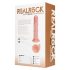 REALROCK - vibratore con ventosa - naturale (20,5 cm)