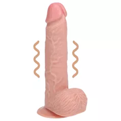 RealRock - vibratore con ventosa - realistico - 18 cm beige
