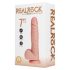 REALROCK - Vibratore con ventosa - naturale (18 cm)