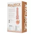 RealRock - vibratore con ventosa - realistico - 18 cm beige