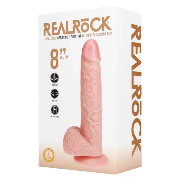 RealRock - vibratore rotante realistico - 20,5 cm - color carne