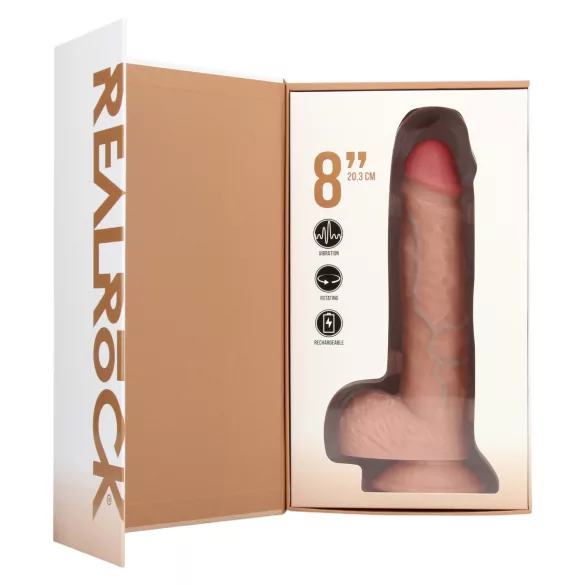 RealRock - vibratore rotante realistico - 20,5 cm - color carne