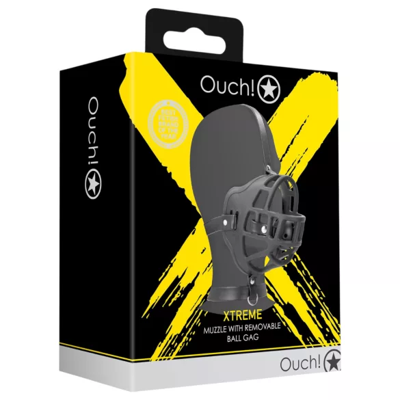 Ouch! - bavaglio con morso integrato - nero