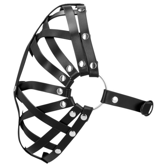 Ouch! - maschera a gabbia in eco-pelle (nera)