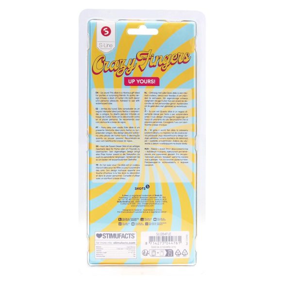 S-Line - dildo medio dito centrale - realistico color carne