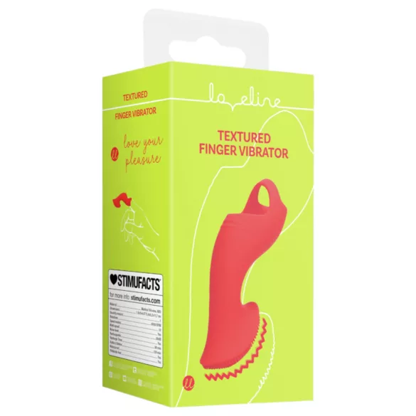 Loveline - vibratore da dito stimolante - silicone rosso