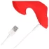 Loveline - vibratore da dito stimolante - silicone rosso