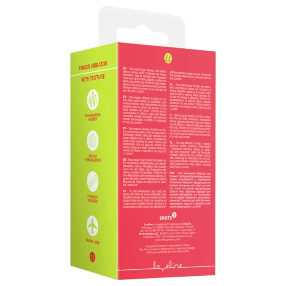 Loveline - vibratore da dito stimolante - silicone rosso