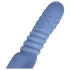 Loveline - vibratore riscaldante con spinta - silicone blu