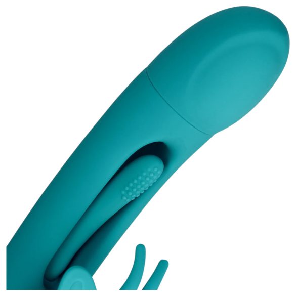 Loveline - vibratore clitorideo farfalla con lingua - silicone turchese