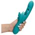 Loveline - vibratore clitorideo farfalla con lingua - silicone turchese