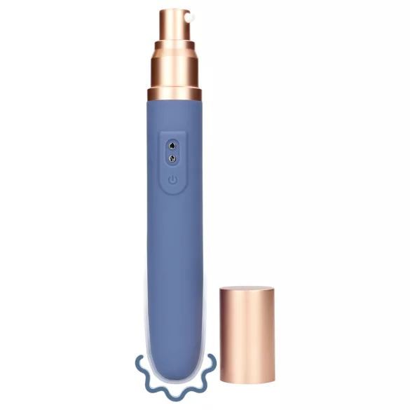 Loveline Travel - vibratore ricaricabile con serbatoio lubrificante - blu