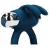 Loveline - anello vibrante con coniglietto (blu)