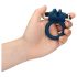 Loveline - anello vibrante con coniglietto (blu)