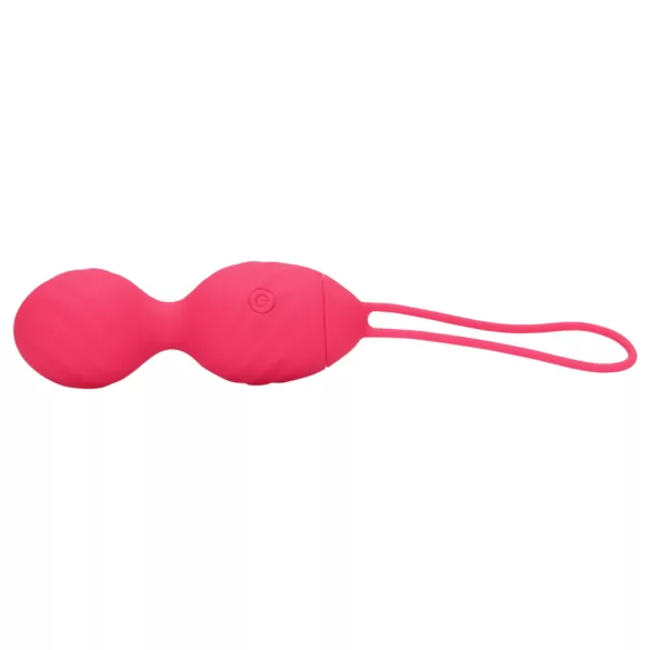 Loveline - palline vaginali vibranti scanalate - silicone rosa