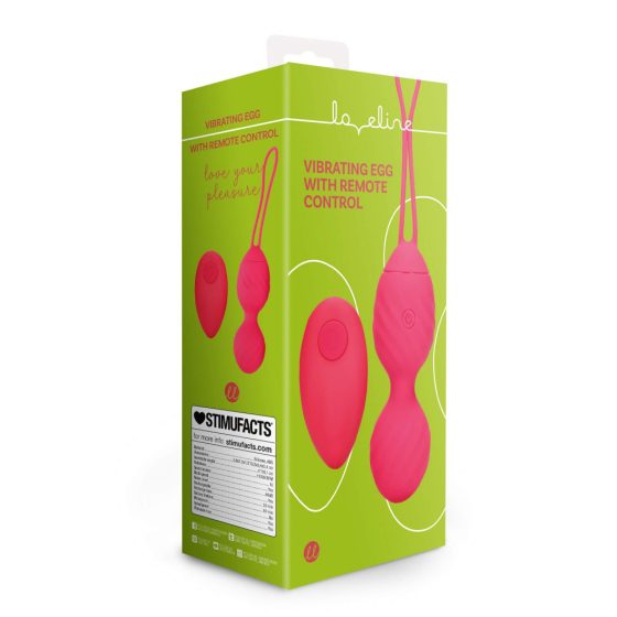 Pallina G-Spot Vibrante Loveline con Controllo Remoto e Ricaricabile (rosa)