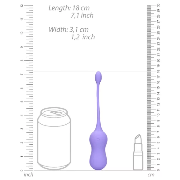 Loveline - palline vaginali vibranti wireless ricaricabili - silicone viola