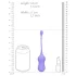 Loveline - palline vaginali vibranti wireless ricaricabili - silicone viola