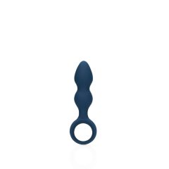 Loveline - dildo anale con anello di presa - piccolo (blu)
