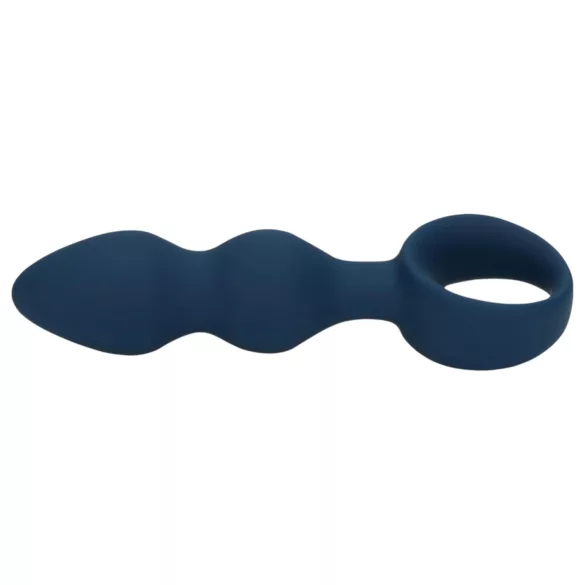 Loveline - dildo anale con anello - misura media - blu