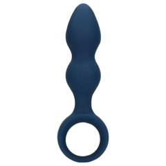 Dildo anale grande con anello della serie Loveline (blu)