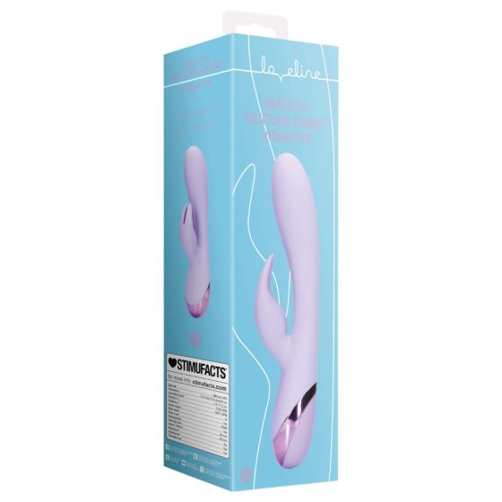 Vibratore Flessibile con Orecchie da Coniglio per Clitoride della Loveline con Batteria Ricaricabile (viola)