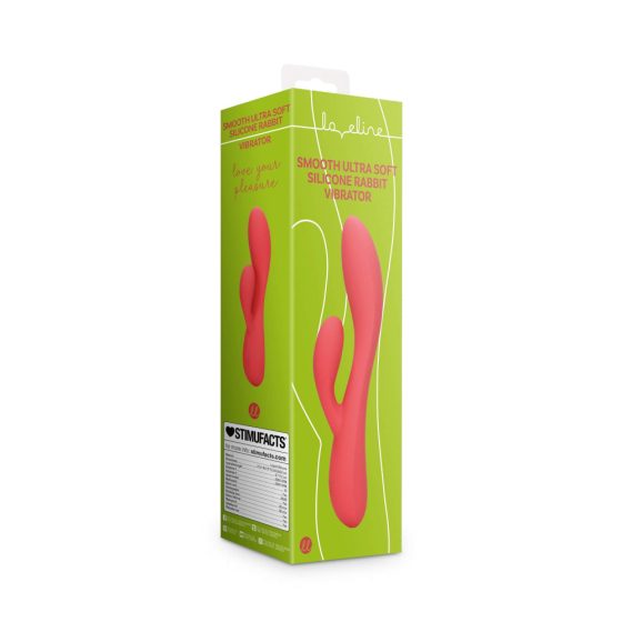 Vibratore Flessibile Loveline con Stimolatore Clitorideo e Ricaricabile in Silicone Vellutato – Rosa