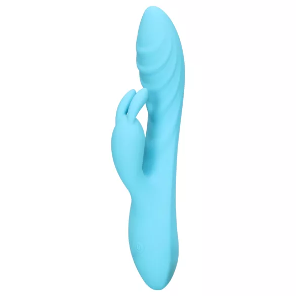 Loveline - vibratore rabbit impermeabile con stimolatore clitorideo - blu