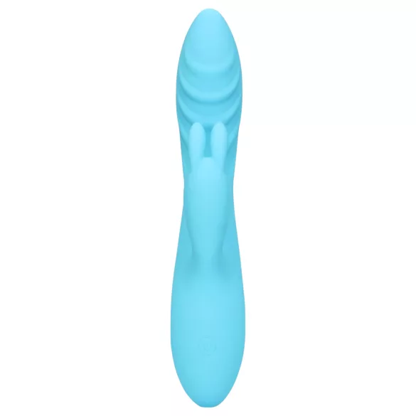 Loveline - vibratore rabbit impermeabile con stimolatore clitorideo - blu