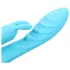 Loveline - vibratore rabbit impermeabile con stimolatore clitorideo - blu