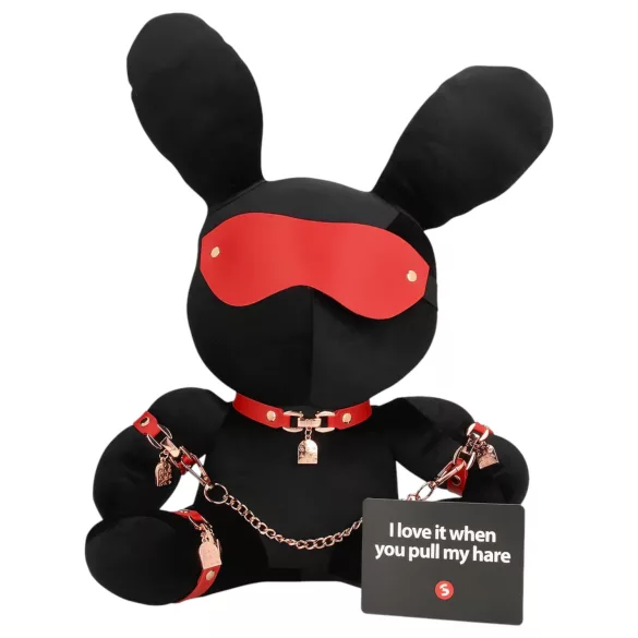 Bondage Rabbit - maschera con orecchie da coniglio - nero - accessorio BDSM