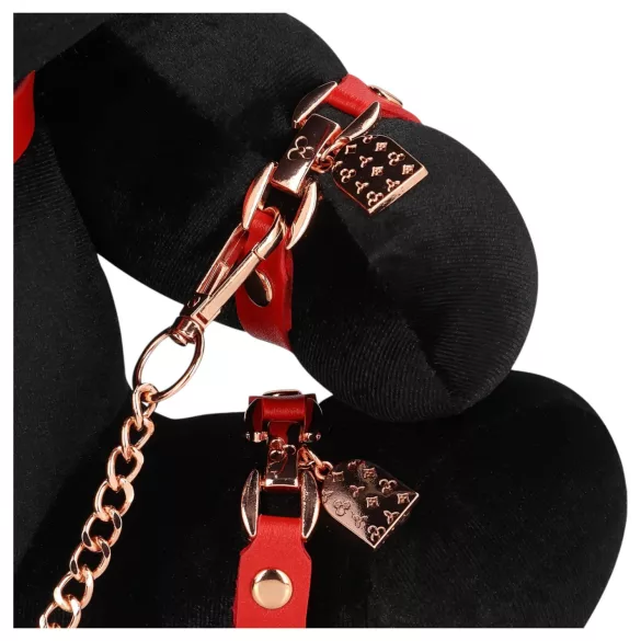 Bondage Rabbit - maschera con orecchie da coniglio - nero - accessorio BDSM