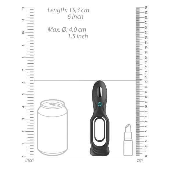 No.88 - anello fallico vibrante - nero