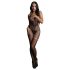 Le Désir - body a rete ricamato - (nero) - S-XL