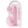 RealRock - dildo realistico trasparente - rosa 17cm