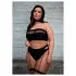 Le Désir Plus Size - set lingerie 3 pezzi - nero - XL-4XL