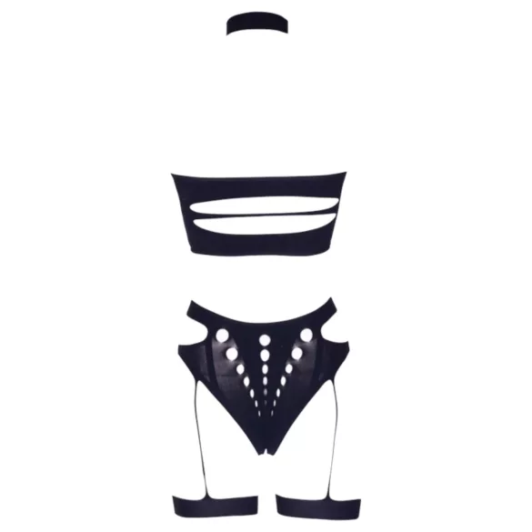 Le Désir Plus Size - set lingerie 3 pezzi - nero - XL-4XL