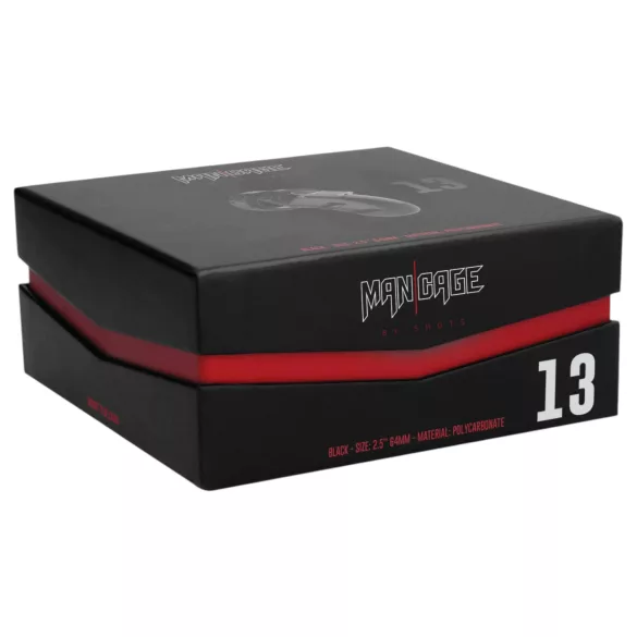 ManCage - Gabbia per pene Model 13 (nera) - 6,5 cm