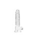 REALROCK - dildo realistico trasparente - trasparente (17 cm)