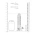 REALROCK - dildo realistico trasparente - trasparente (17 cm)