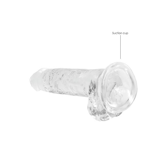 RealRock - dildo realistico trasparente - 17 cm