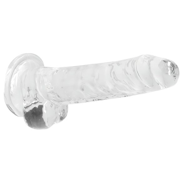 RealRock - dildo realistico trasparente - 17 cm