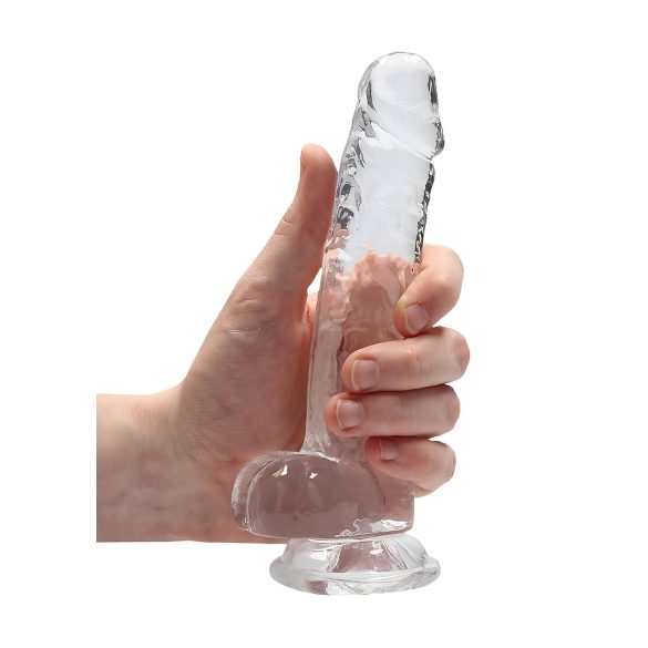 RealRock - dildo realistico trasparente - 17 cm