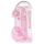 RealRock - dildo realistico trasparente - rosa 19 cm