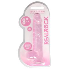 REALROCK - Dildo Realistico Trasparente Rosa (19cm)