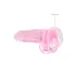 RealRock - dildo realistico trasparente - rosa 19 cm